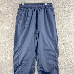IZOD XFG Track Pants Mens Medium‎ Blue Swishy Golf Slacks Windbreaker Hike Camp